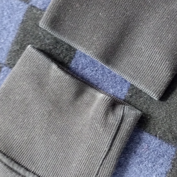 ami Alexandre Mattiussi Checkered Wool Sweater Blue H16J010.20 - Picture 5 of 9